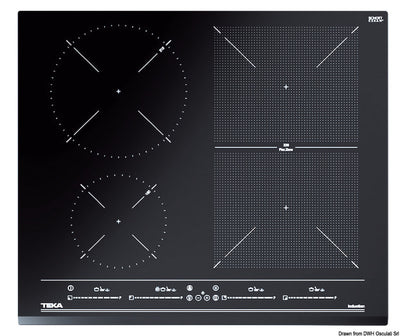 Induktionshällar av glaskeramisk typ med multireglage