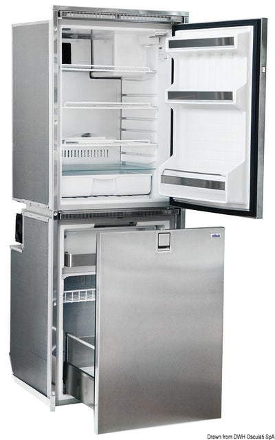 ISOTHERM refrigerator with stainless steel front panel - double compartment