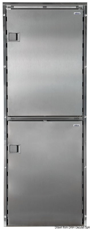 ISOTHERM refrigerator with stainless steel front panel - double compartment