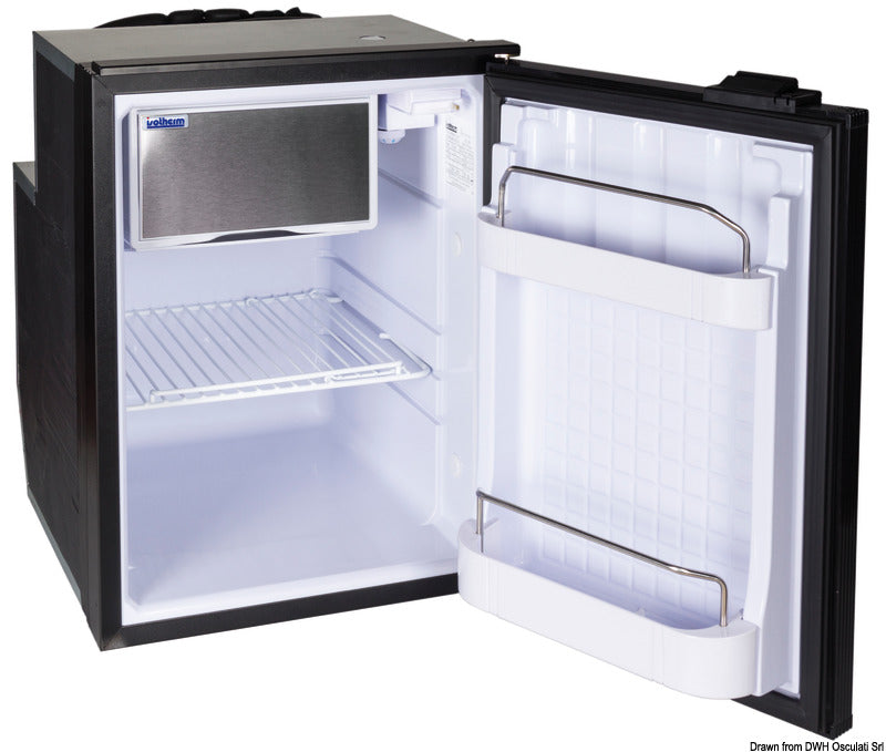 Isotherm refrigerator with hermetic Secop compressor, maintenance-free, 49 litres - silver door