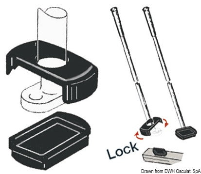 Joustava aisanjatkeen kiinnitys