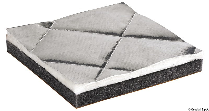 Sound-deadening, sound-insulating and heat-resistant ISO 4589-3 fiberglass panels