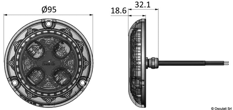 PIRANHA P4 HI-POWER BLUEFIN LED -sukellusvalo