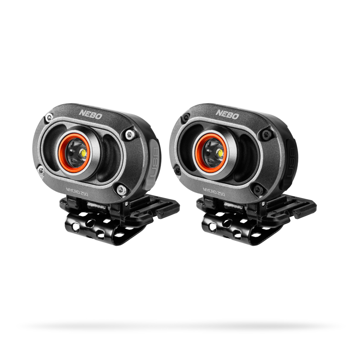 MYCRO 250 2-pack - ladattava otsa- ja lippavalaisin