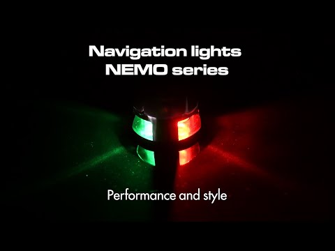 Load video: Nemo LED navigation lights for horizontal mounting